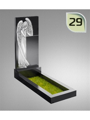 Памятник из гранита "Клипарт" с оформлением 29 — ritualum.ru